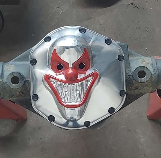 Clown design differential cover for Dana 44 axles